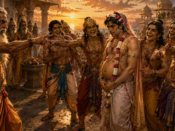 The Yadavas Mock Rishi Durvasa