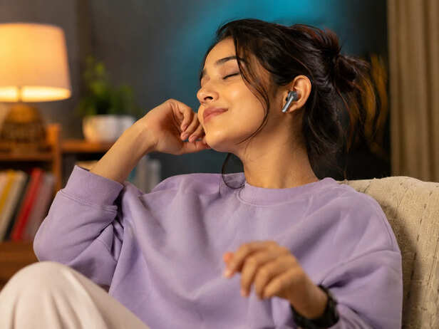 Girl listening to music