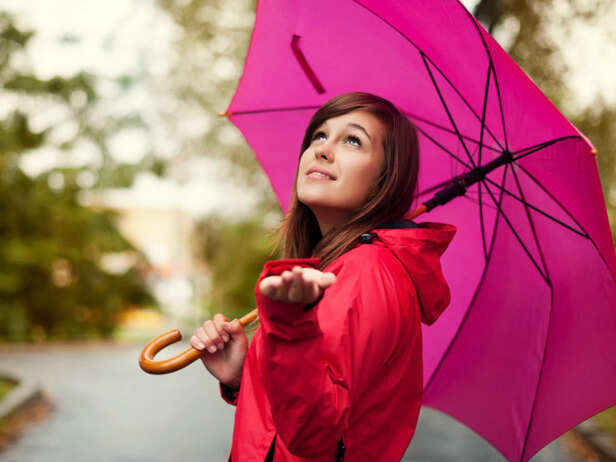 Rain Falling on Skin