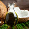 Coconut oil infused with curry leaves
