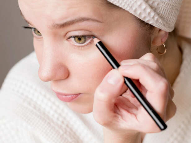 Classic Black Kajal on Indian Eyes