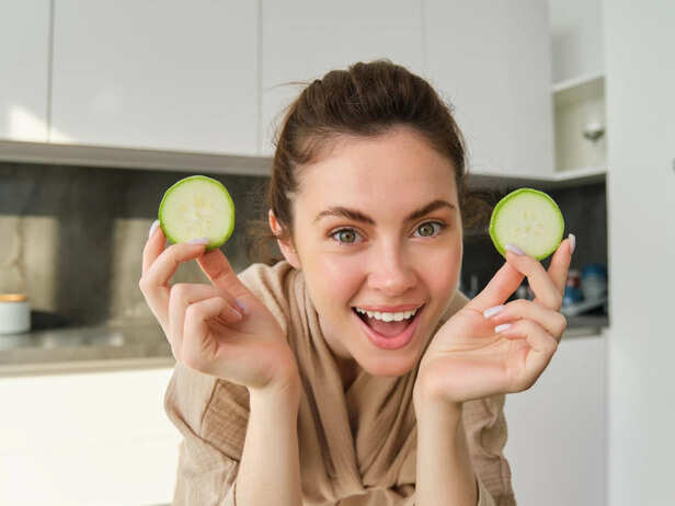 Fresh Cucumber Slices for Facial Skincare