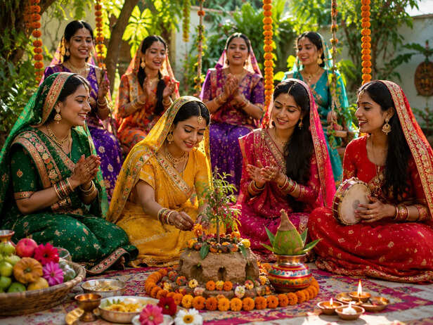 Kajrari Teej ritual