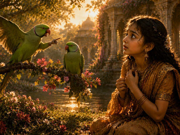 The Female Parrot Giving Sita a Curse