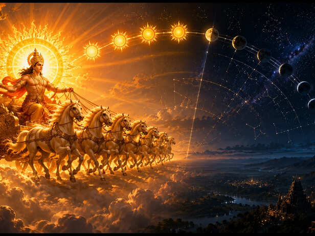 Surya Dev moving toward Dakshinayan