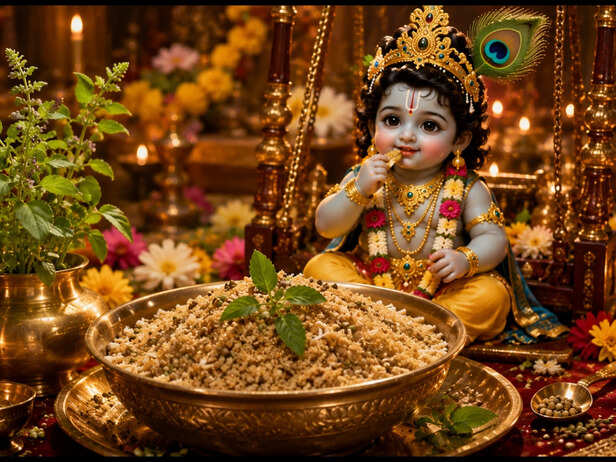 Dhaniya Panjiri for Bal Gopal