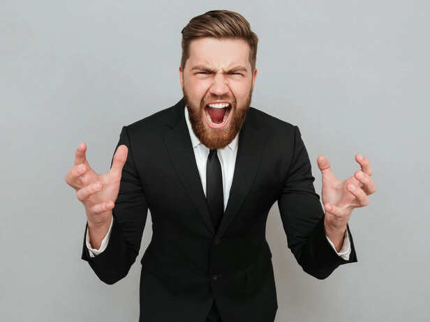 Man getting angry