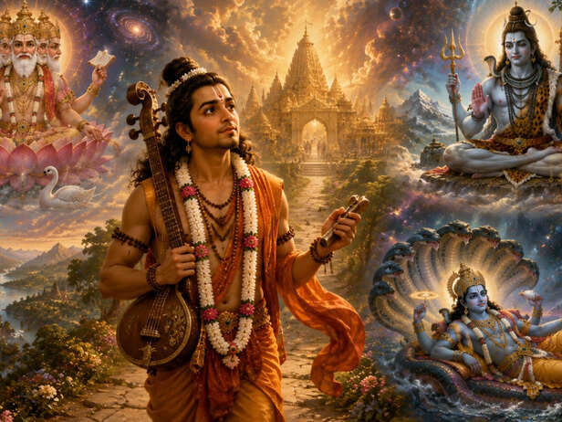 Narada Muni Contemplating the Greatest Power