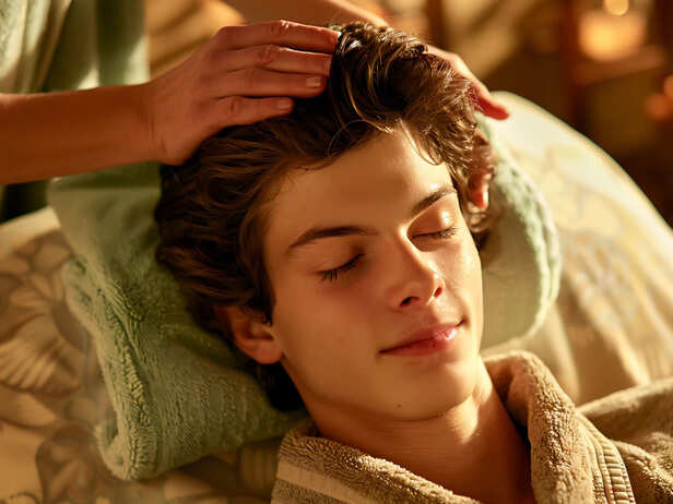 Gentle Circular Scalp Massage