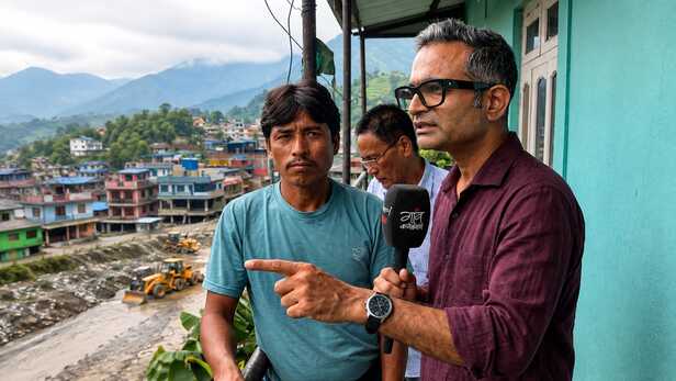 बीरू लामा ने सुनाई त्रिशूली बाजार में आई बाढ़ की आंखों-देखी।