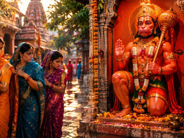 Women Don’t Touch Hanuman Ji’s Feet