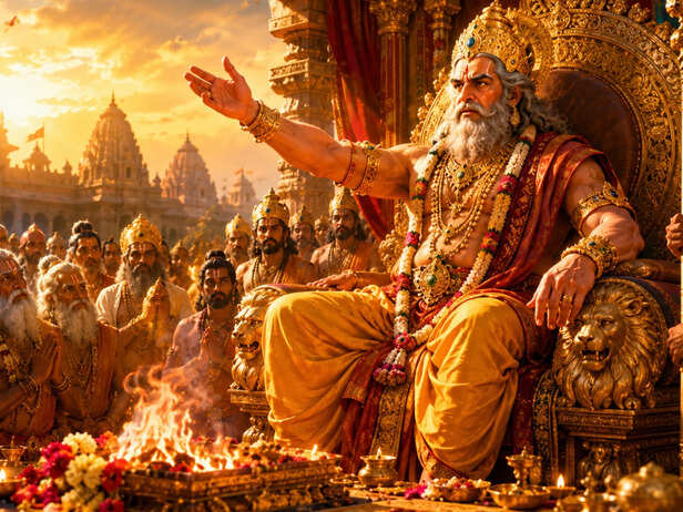 Prajapati Teaching the Three Groups