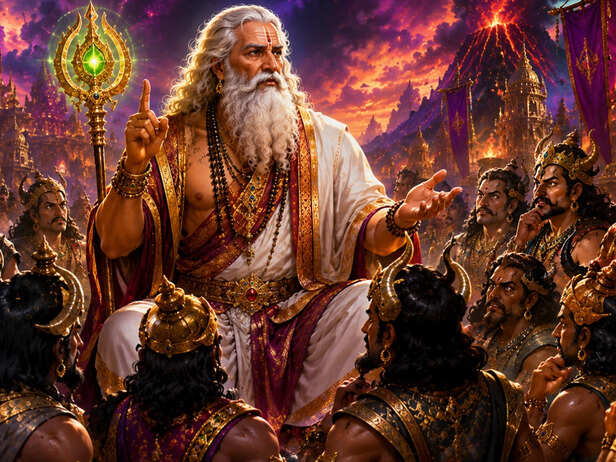 Shukracharya Guiding the Asuras
