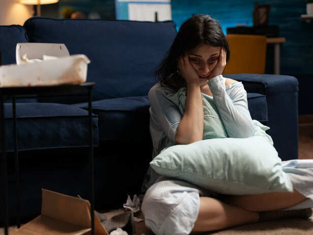 Girl  getting stressed