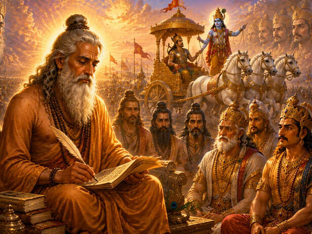 Vyasa With Satyavati