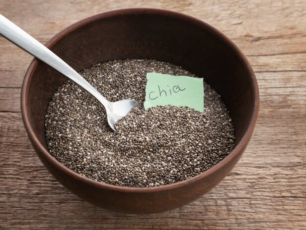 Chia Seeds in a Healthy Morning Bowl