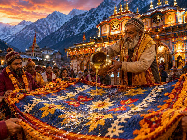 Sacred Ghrit Kambal at Badrinath