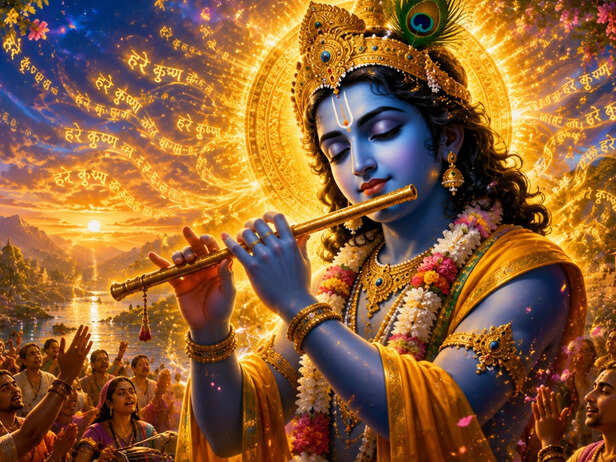 Lord Krishna Arriving in the Royal Court of Hastinapur