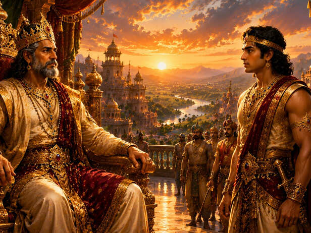 Two Paths Representing Dharma and Self-Interest
