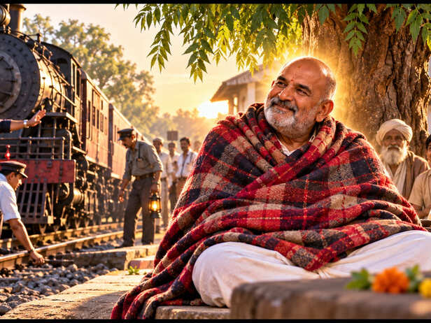 Neem Karoli Baba and the Train