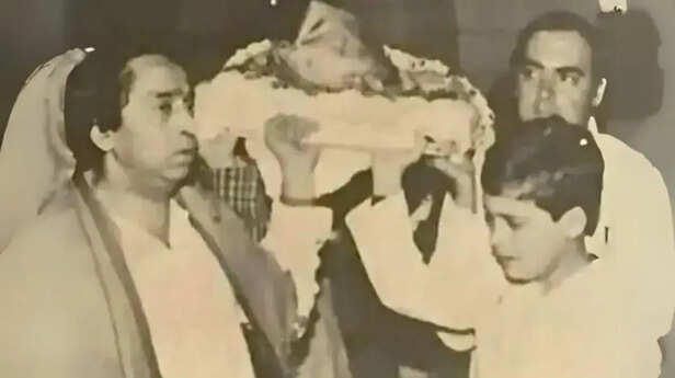 Kamal nath with rajeev &amp; rahul