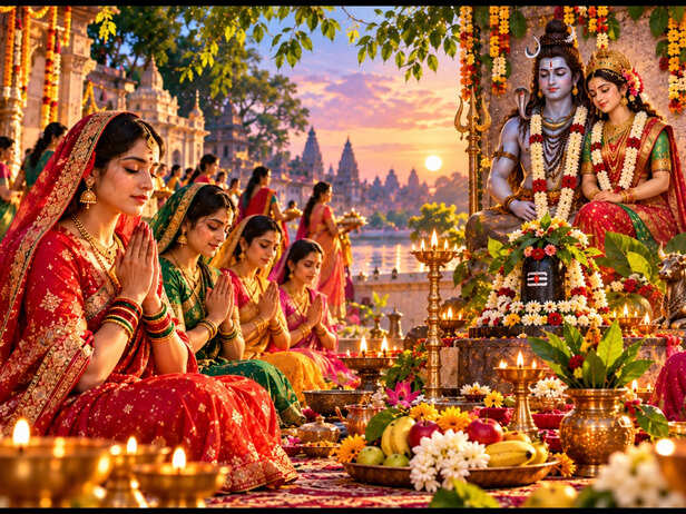 Women Observe Hartalika Teej Fast
