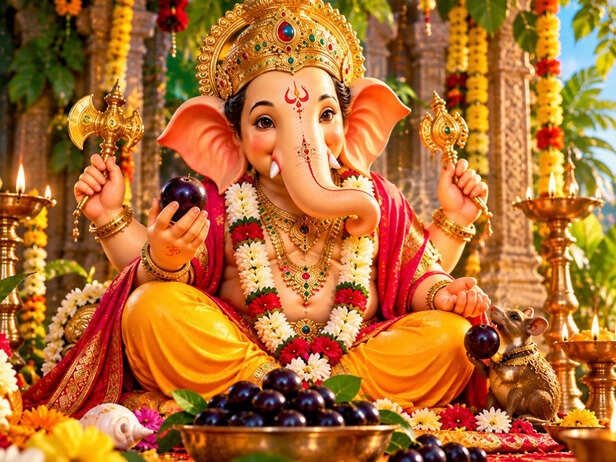 Jamun in Rinmochan Ganpati’s Hand