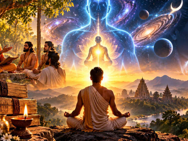 Ancient Indian Sage in Deep Meditation
