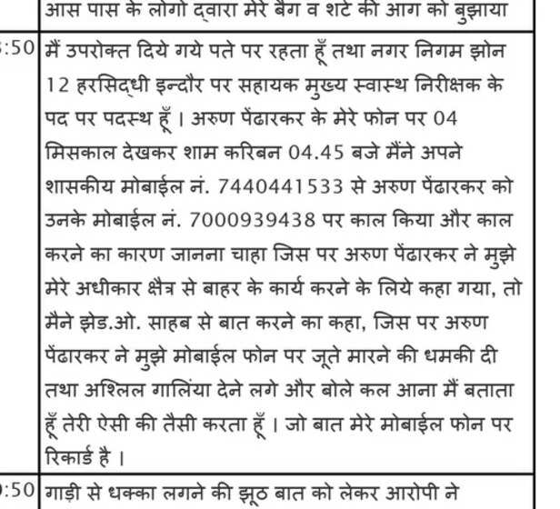 पेंढारकर पर एफआईआर