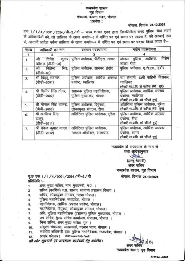 TRANSFER LIST