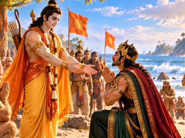 Shri Ram Welcomes Vibhishana