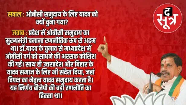 CM Mohan Yadav Question