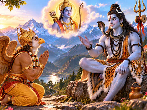 Garuda Asking Mahadev About Shri Ram