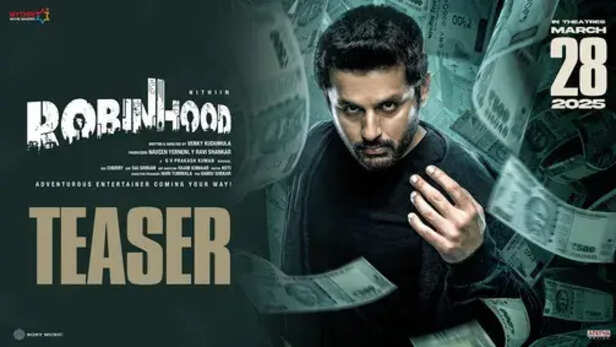 Robinhood Official Teaser | Nithiin | Sreeleela | Venky Kudumula | GV  Prakash | Mythri Movie Makers