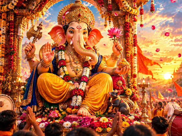 Ganesha visited his devotee<br>