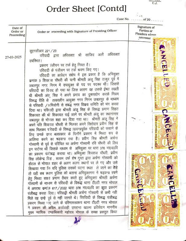 jabalpur anjoo singh false rape case
