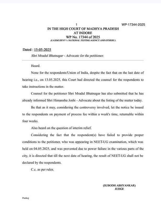 neet result stay
