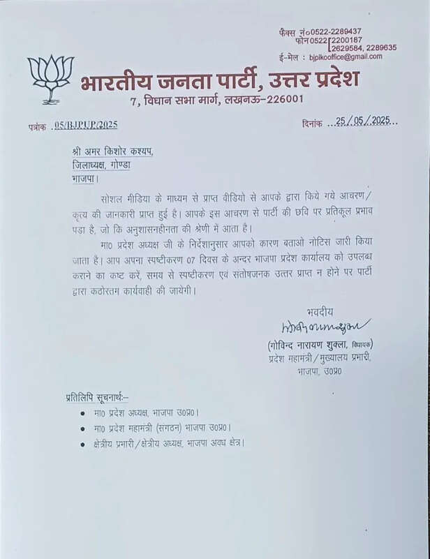 bjp gonda