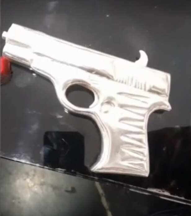 Silver Gun Offered at Sanwaliya Seth Temple