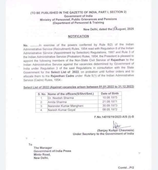 rajasthan-ias-appointment-controversy-2025