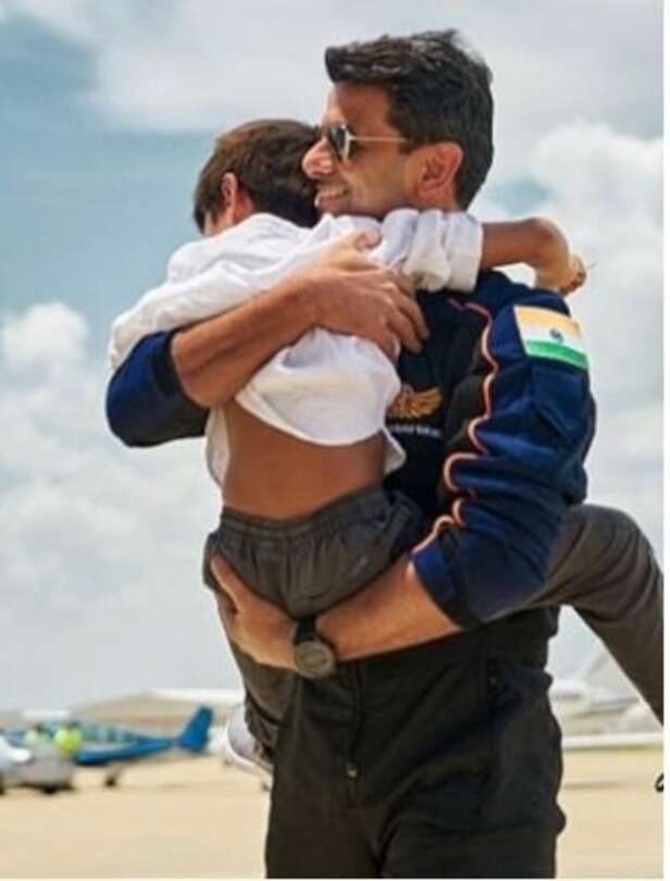 shubhansu with son