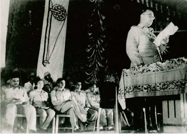 Subhas Chandra Bose proclaims the Provisional Government of Free India on 21 October 1943 Singapore