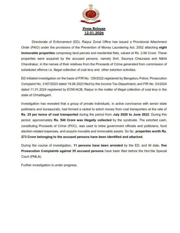 ED attached assets 2 crore