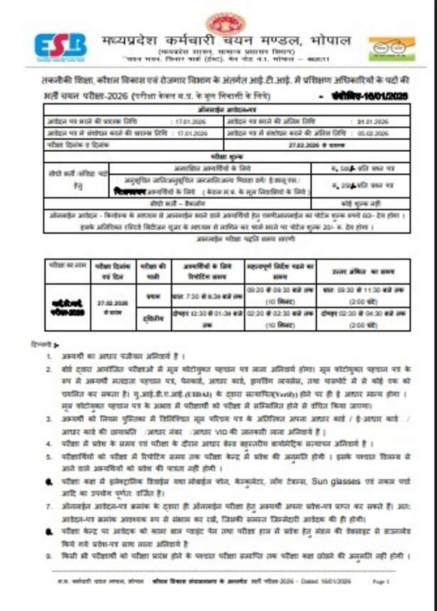 ESB notification
