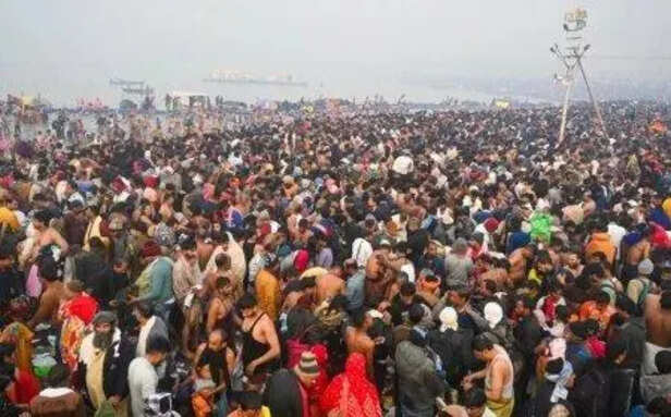 प्रयागराज माघ मेला में मौनी अमावस्या पर शंकराचार्य अविमुक्तेश्वरानंद  सरस्वती का रथ रोका, भीड़ प्रबंधन के लिए प्रशासन ने पैदल जाने का ...