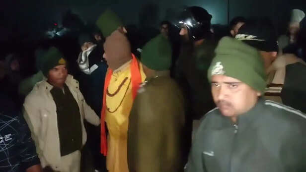mauganj bjp mla pradeep patel protest public outrage