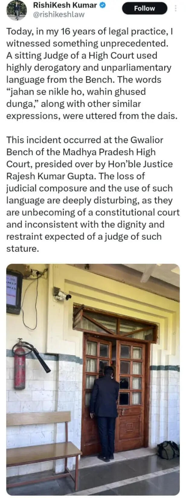 judge allegations advocate