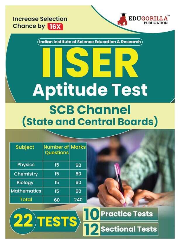 IISER Aptitude Test - SCB Channel | IAT - State &amp; Central Boards |10 Full-length Mock Tests + 12 Sectional Tests