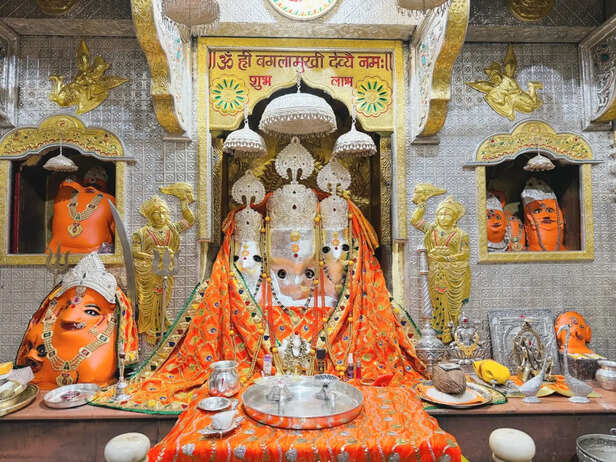 Preparations begin before Navratri at Maa Baglamukhi Temple