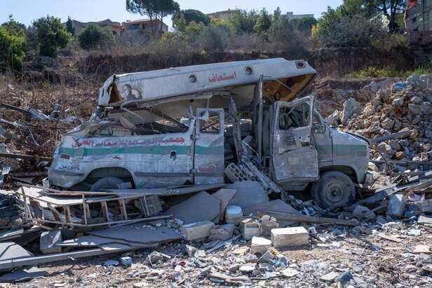202410mena_lebanon_ambulance_destroyed_kafra